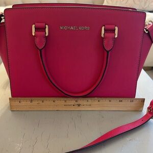 Michael Kors Selma Leather Satchel